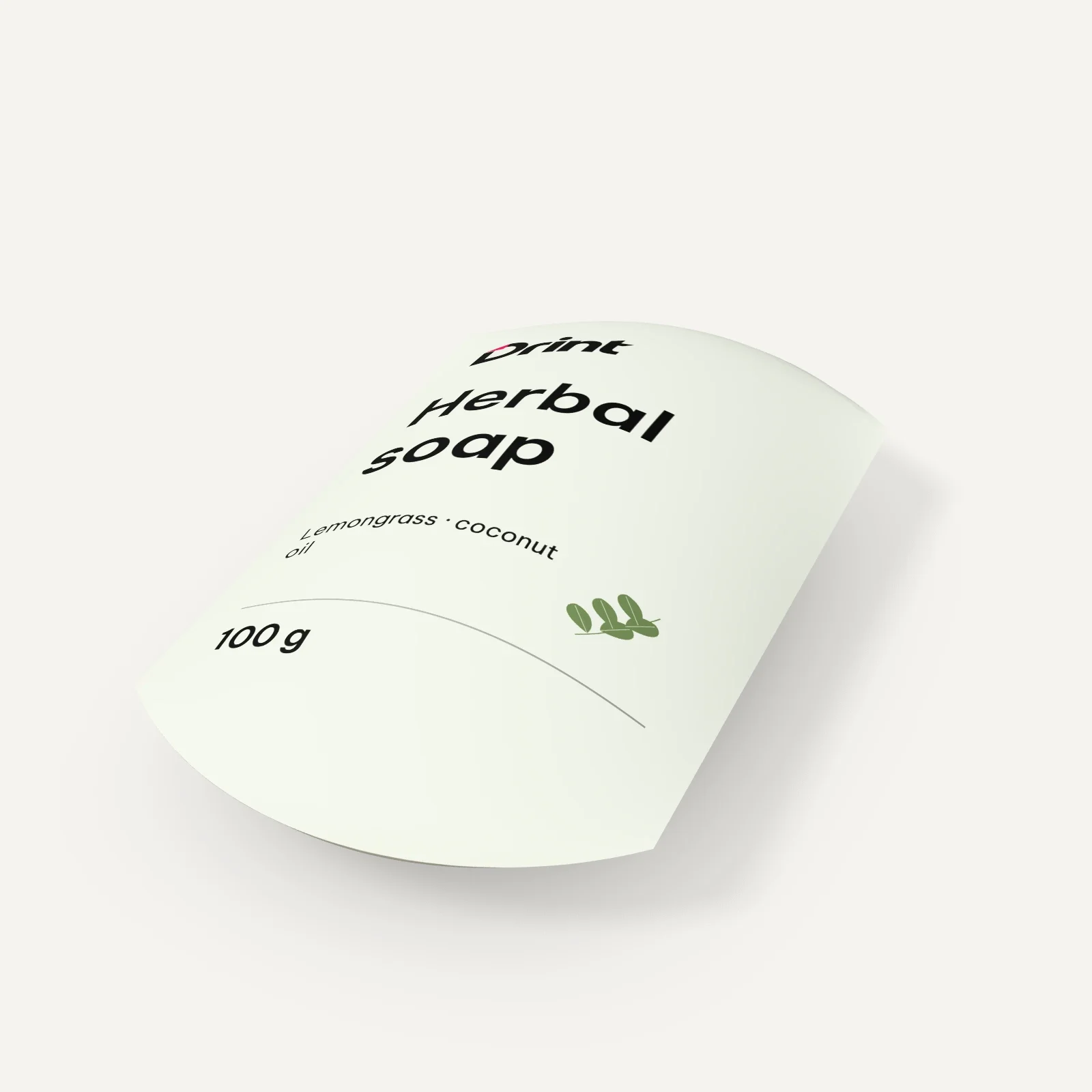 Soap pillow box 3D mockup