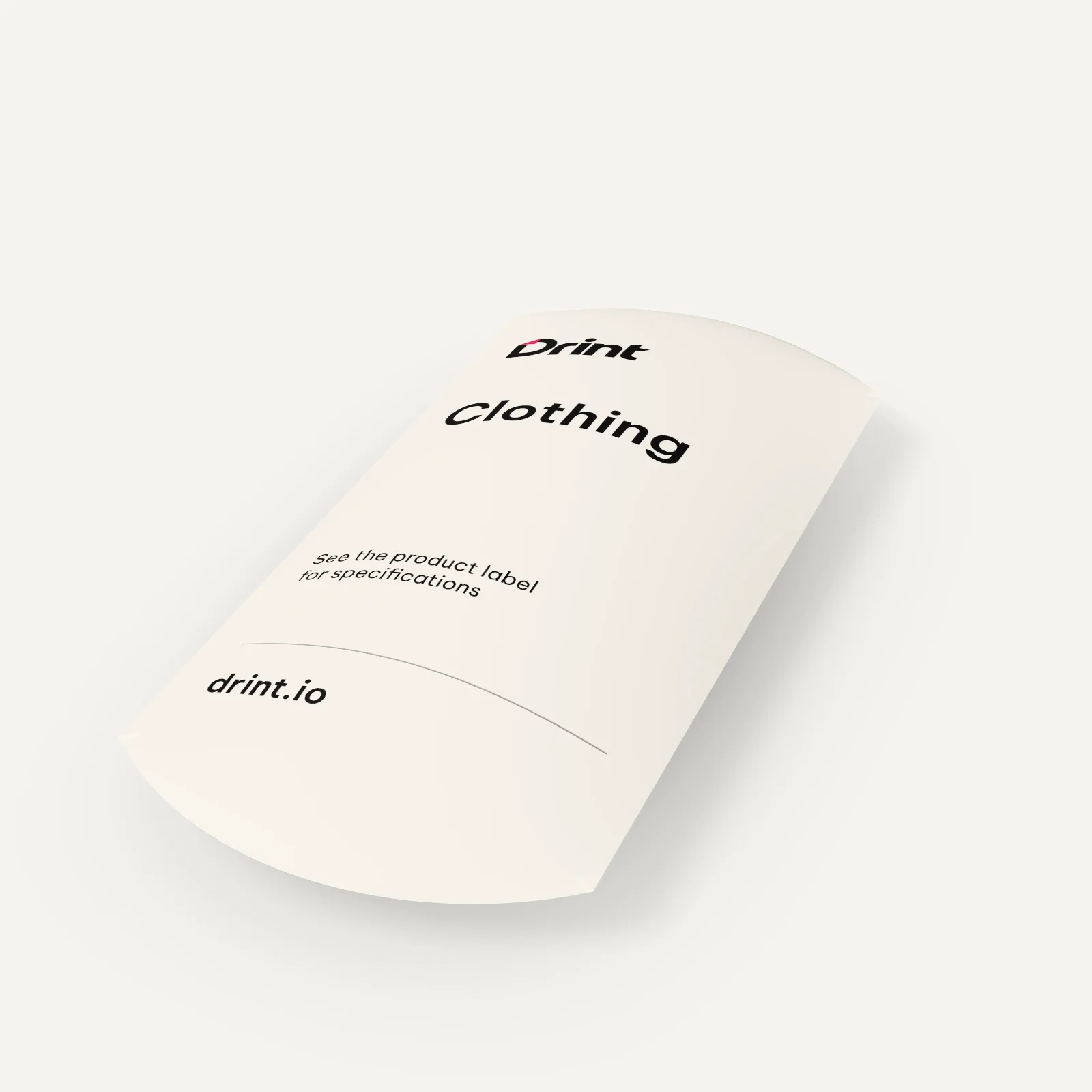 Sock / scarf pillow box 3D mockup