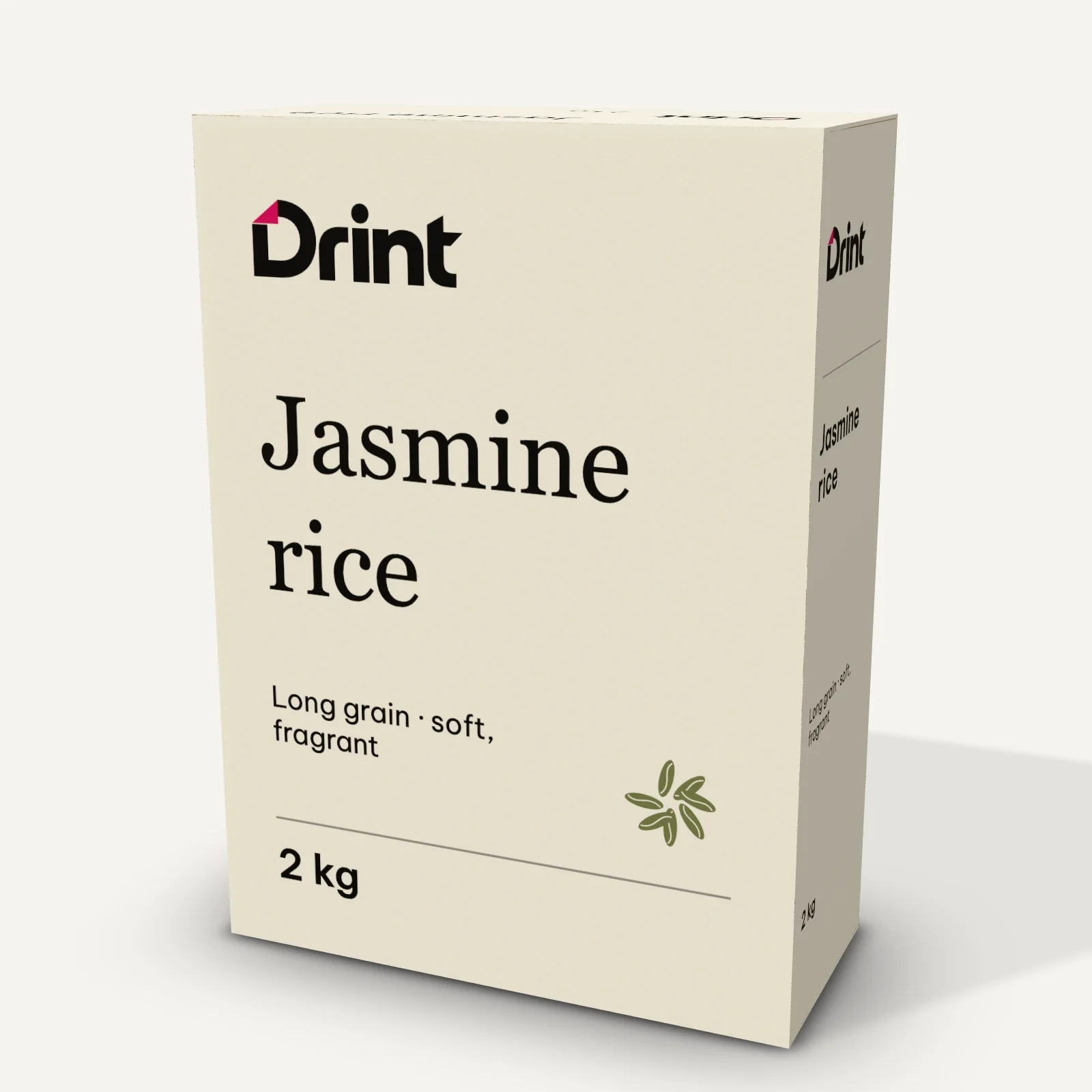 specialty rice box 3D mockup