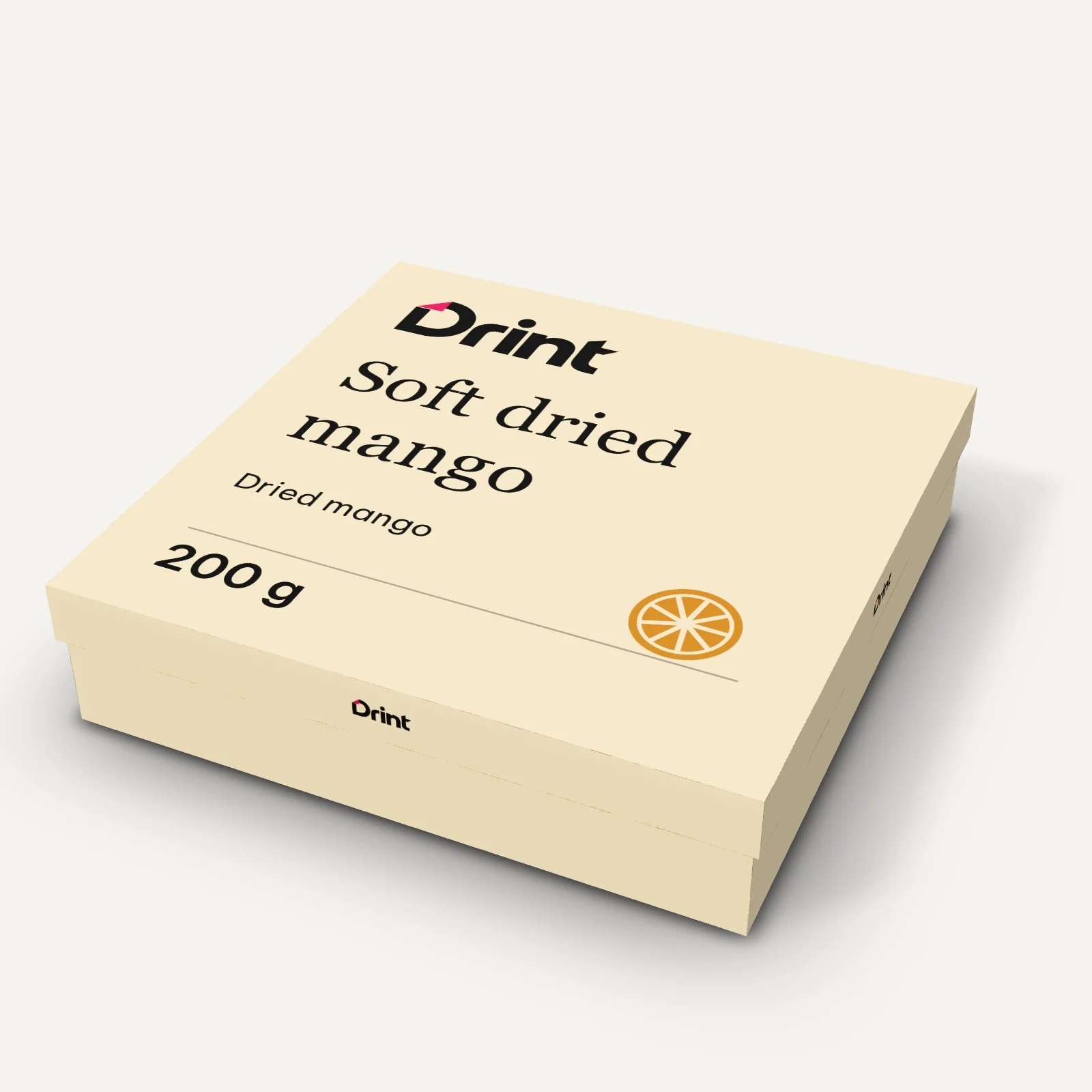 Square Tết candied-fruit box 3D mockup