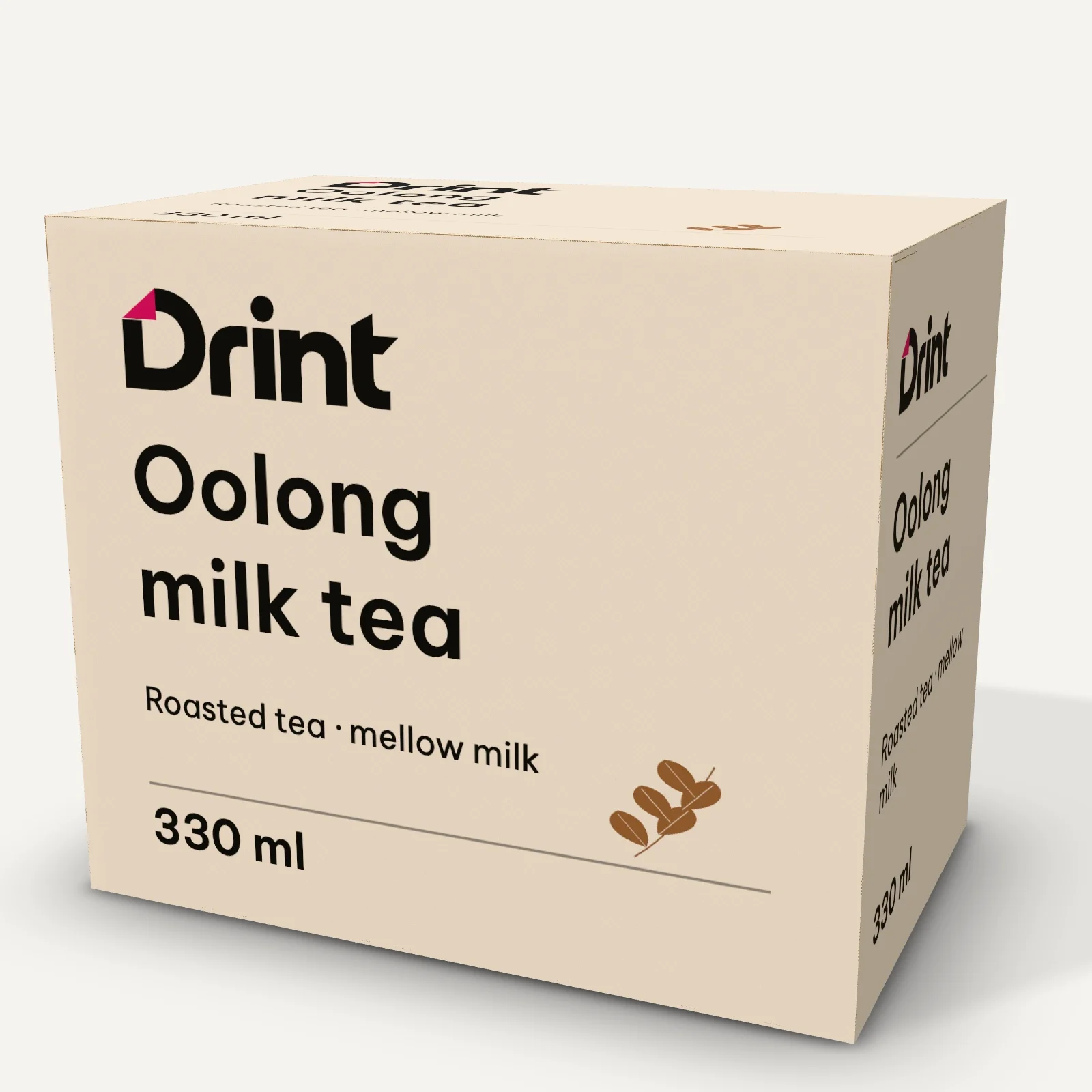 Takeaway milk tea / cake box 3D mockup