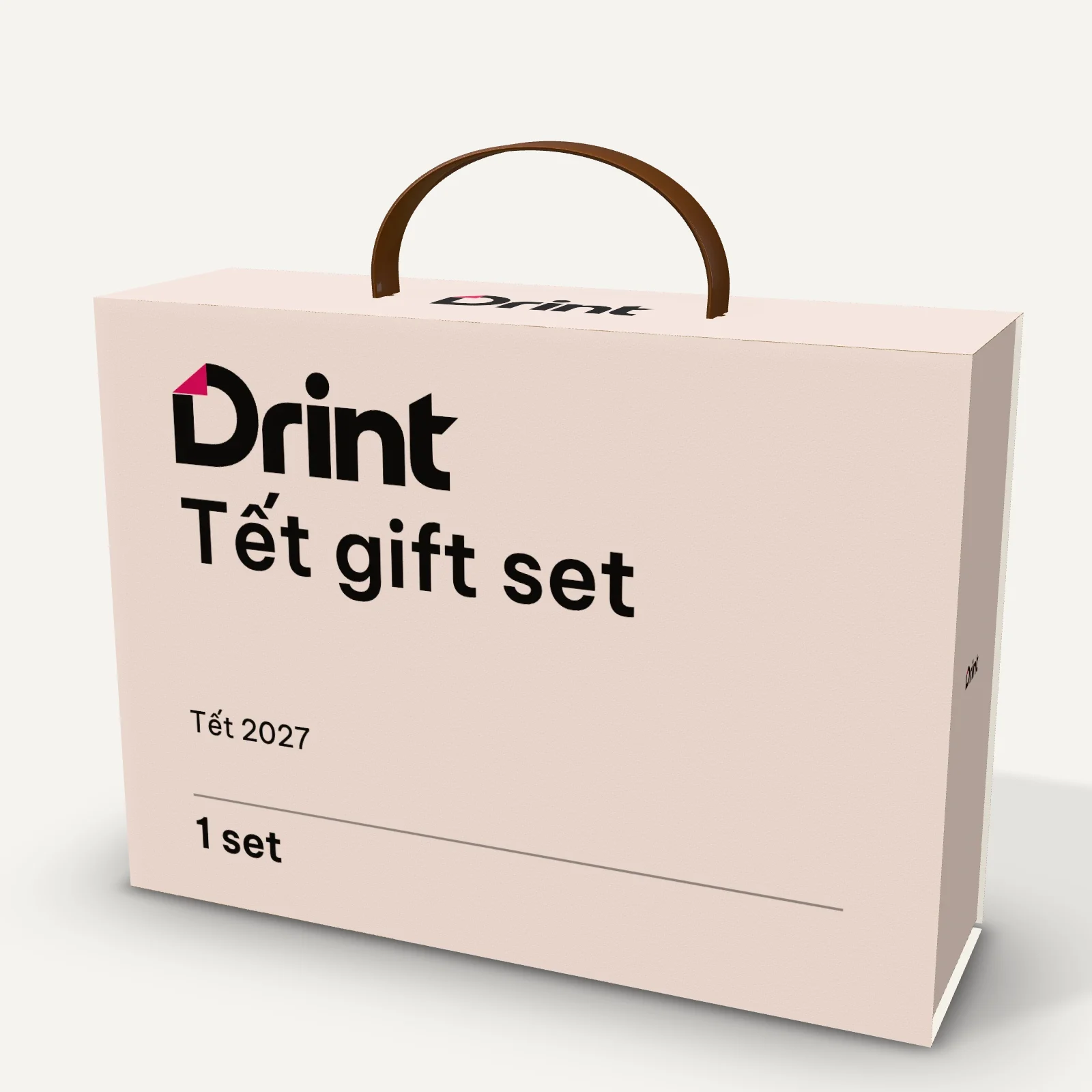 Tết briefcase gift box 3D mockup