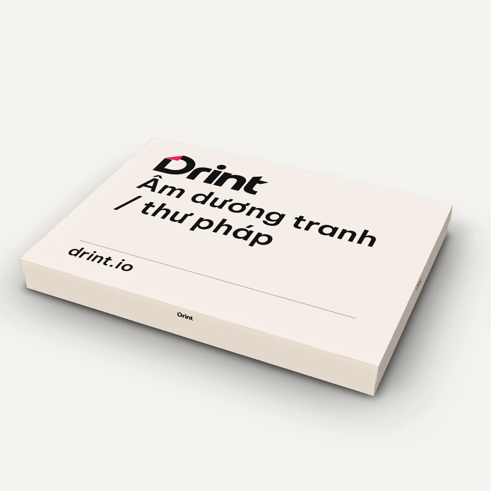 Two-piece painting / calligraphy box 3D mockup