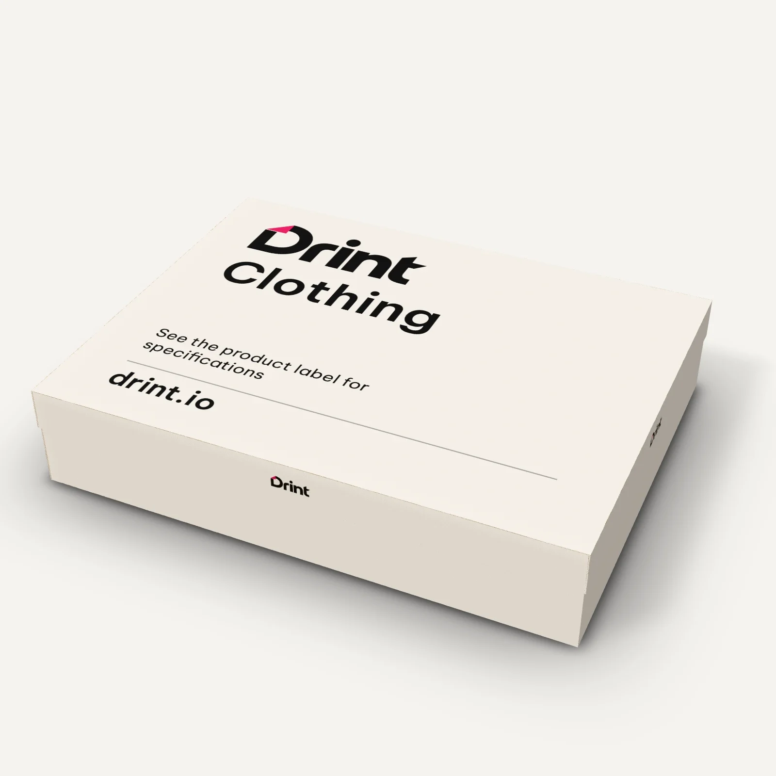 Two-piece shirt box 3D mockup
