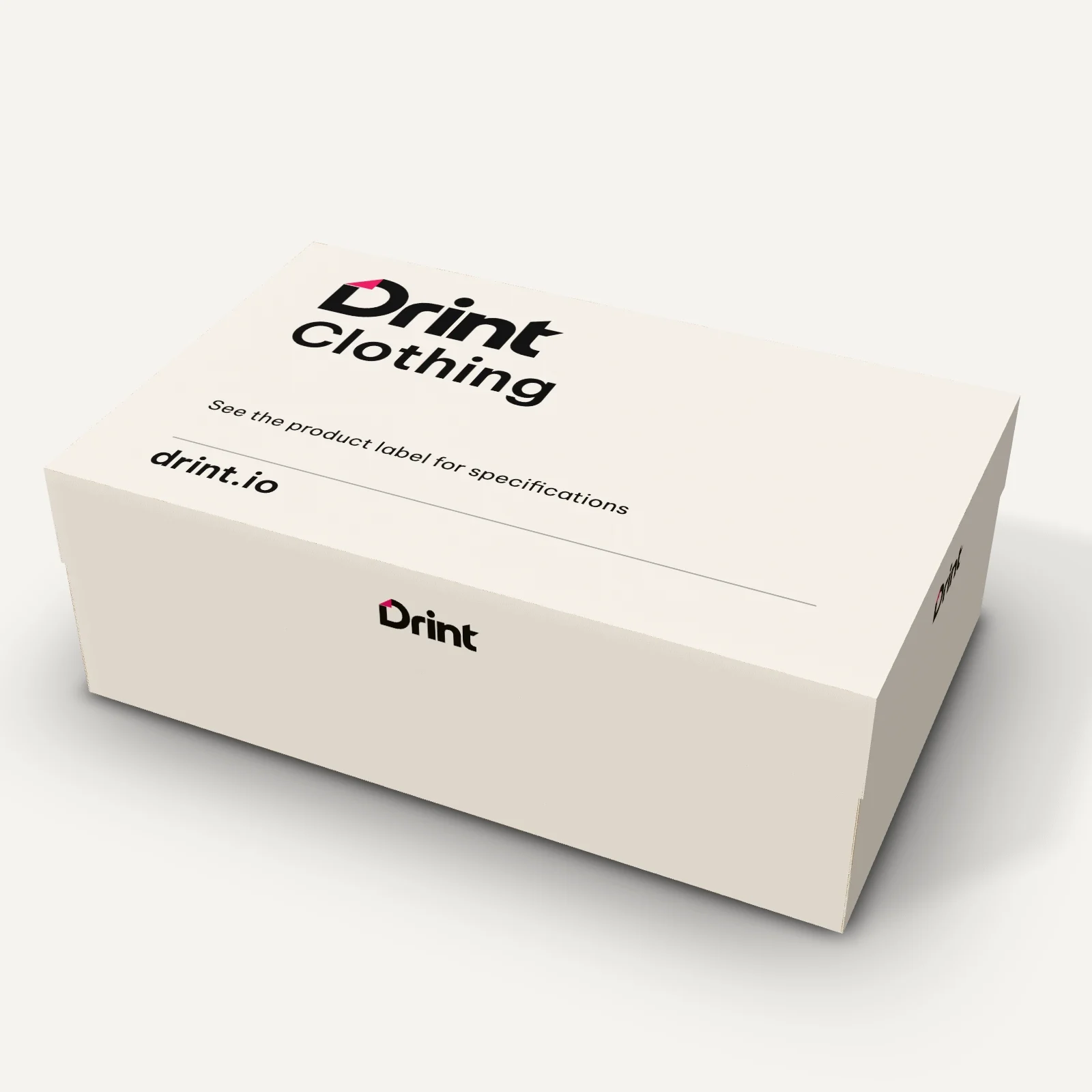 Two-piece shoe box 3D mockup