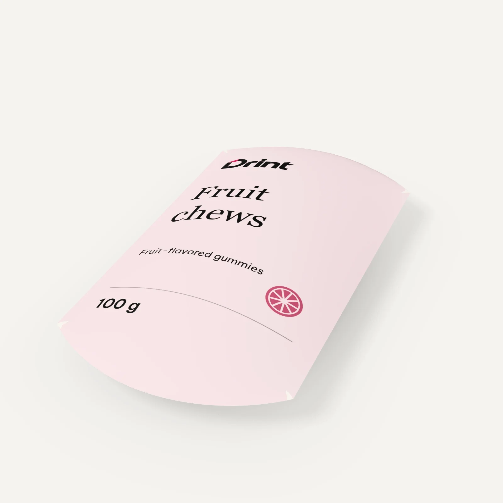 Wedding candy pillow box 3D mockup