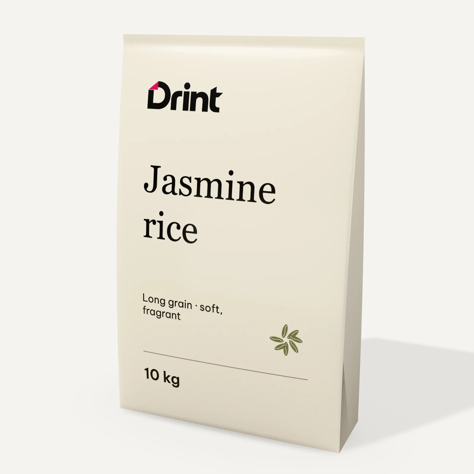 Woven PP rice sack 3D mockup