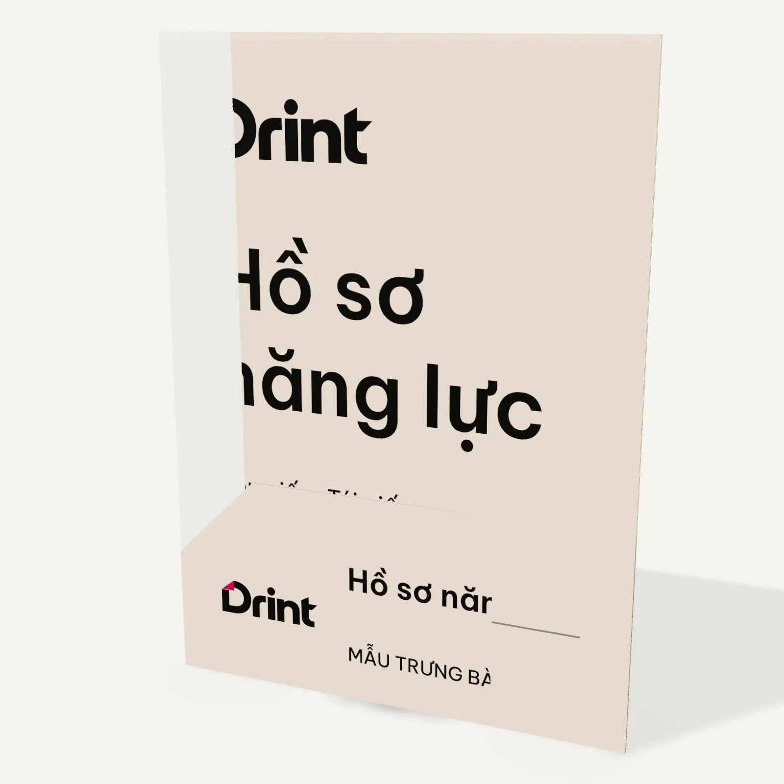 Mockup Bìa kẹp A5 3D