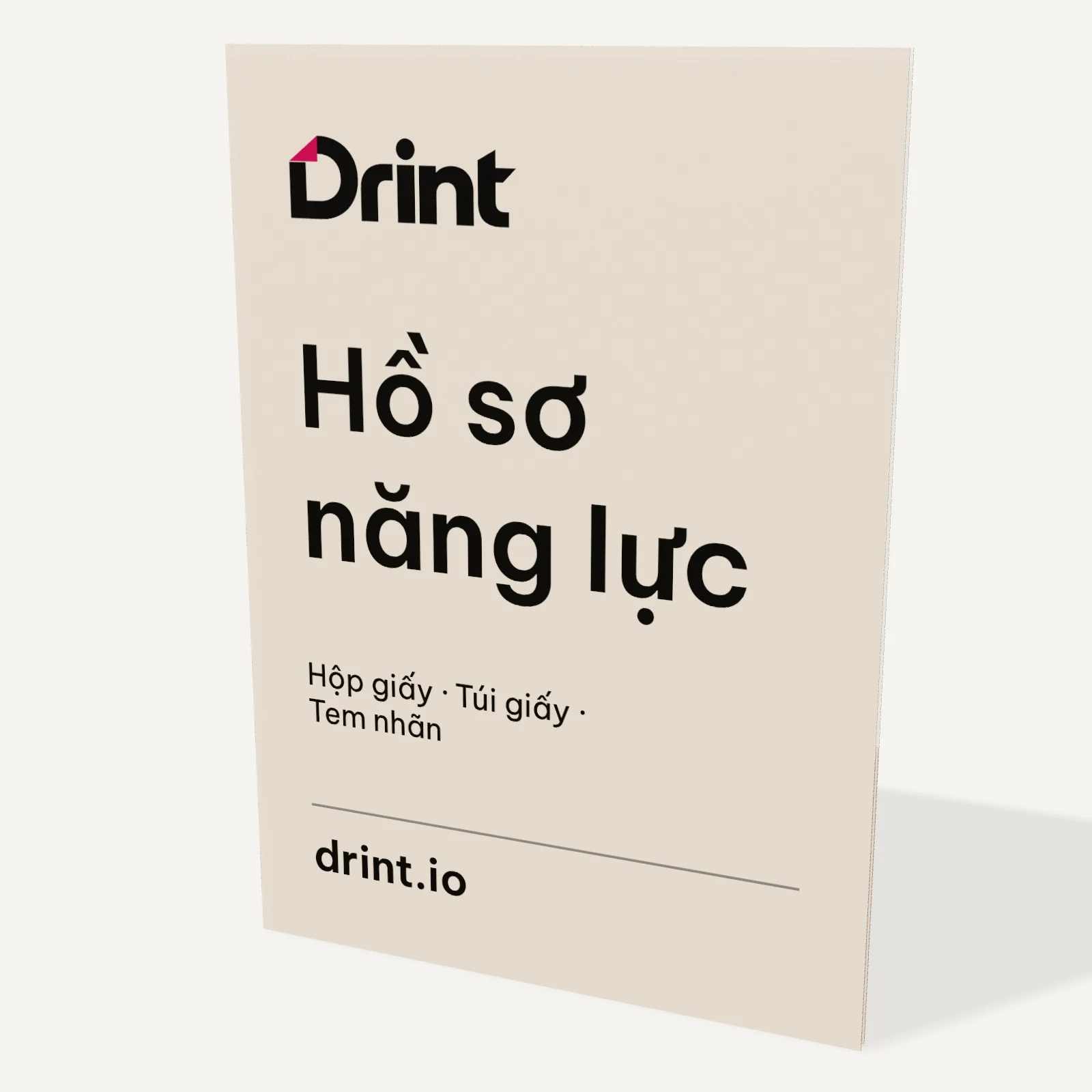 Mockup Bìa kẹp hồ sơ A4 hai túi 3D