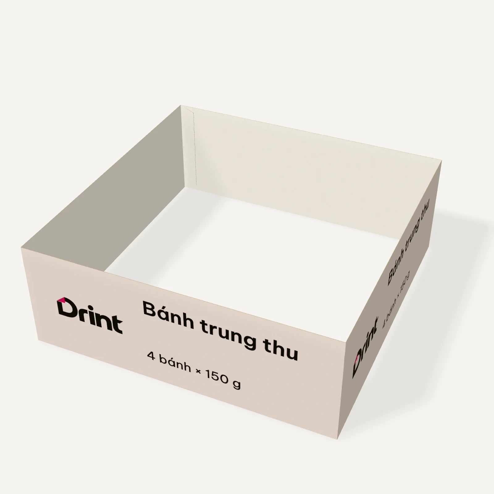 Mockup Đai hộp bánh trung thu 3D