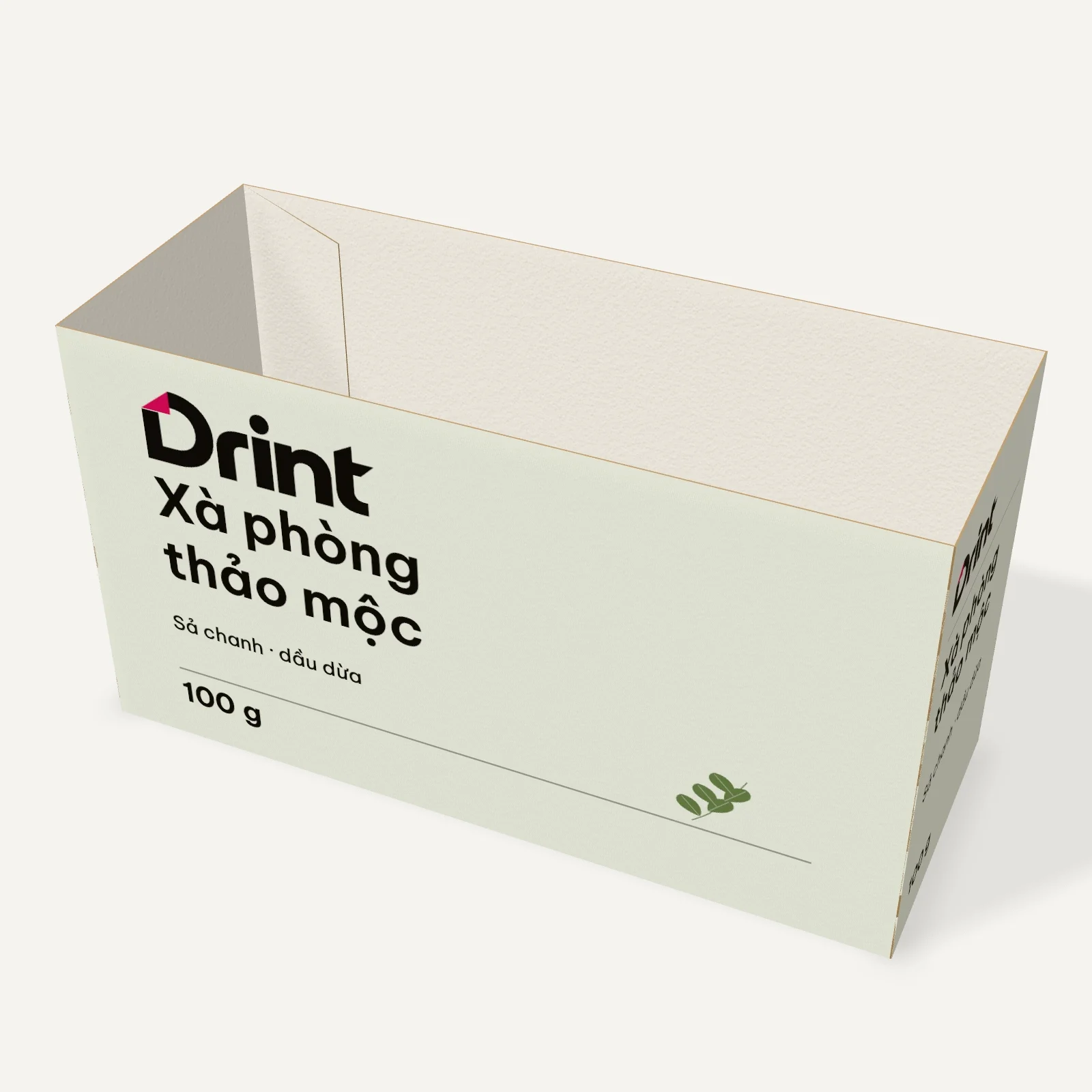Mockup Đai hộp xà phòng 3D