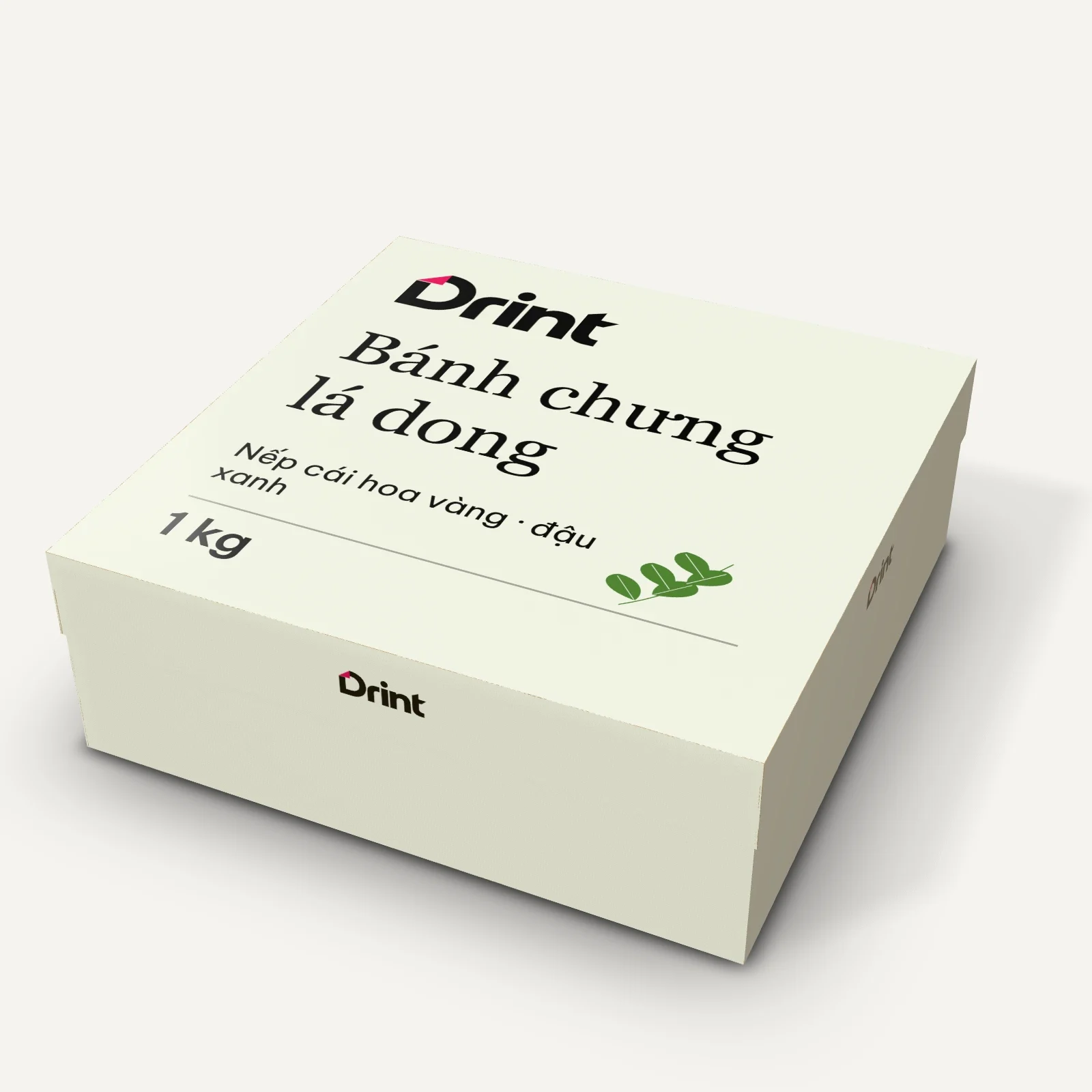 Mockup Hộp bánh chưng 3D