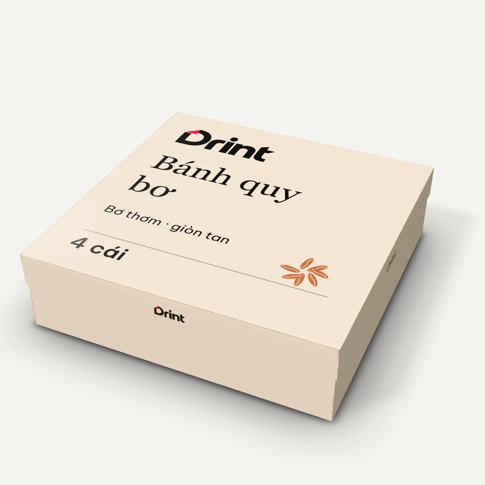 Mockup Hộp bánh pía 3D