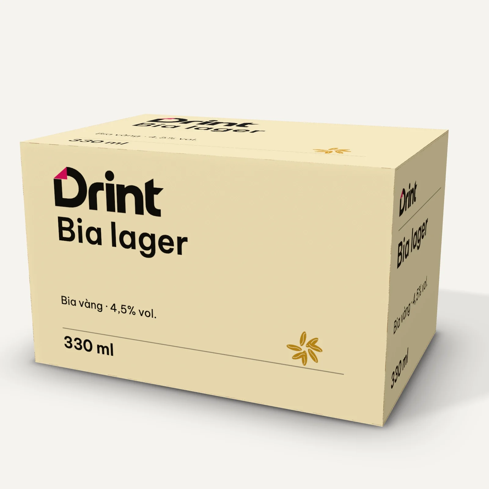 Mockup Hộp bia 3D
