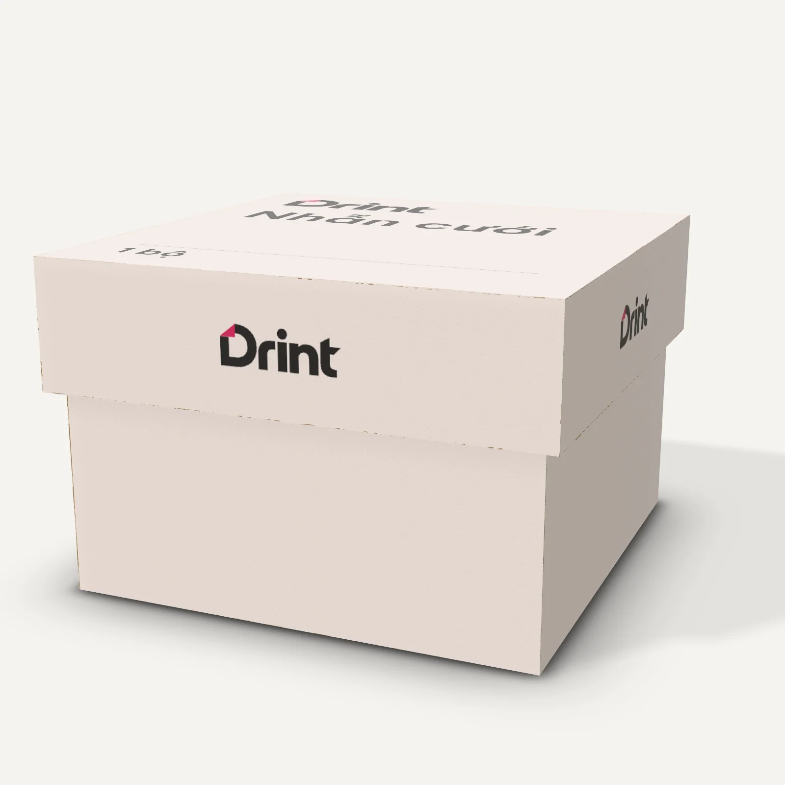 Mockup Hộp cứng nhẫn cưới 3D