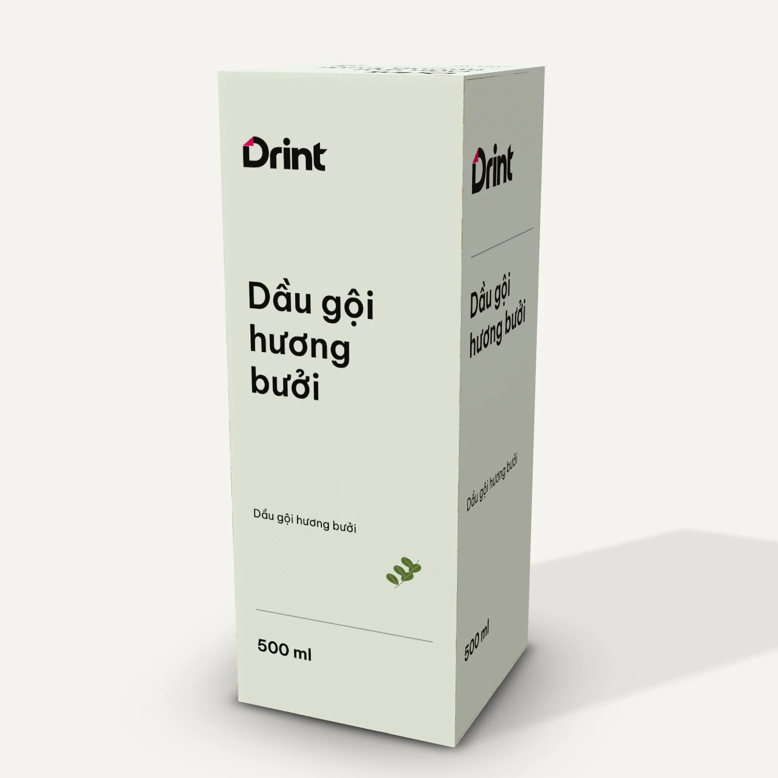 Mockup Hộp dầu gội 3D