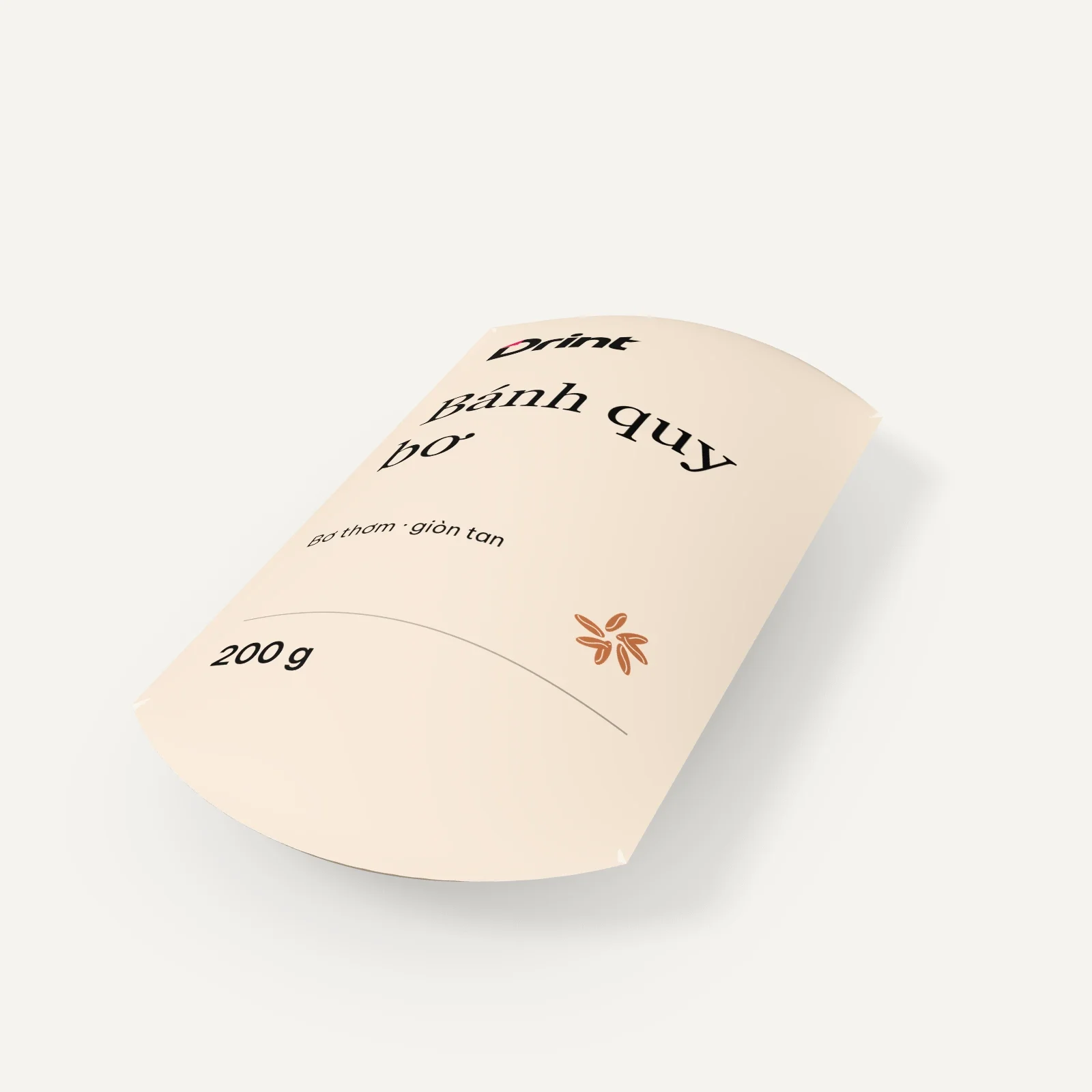Mockup Hộp gối bánh nhỏ 3D