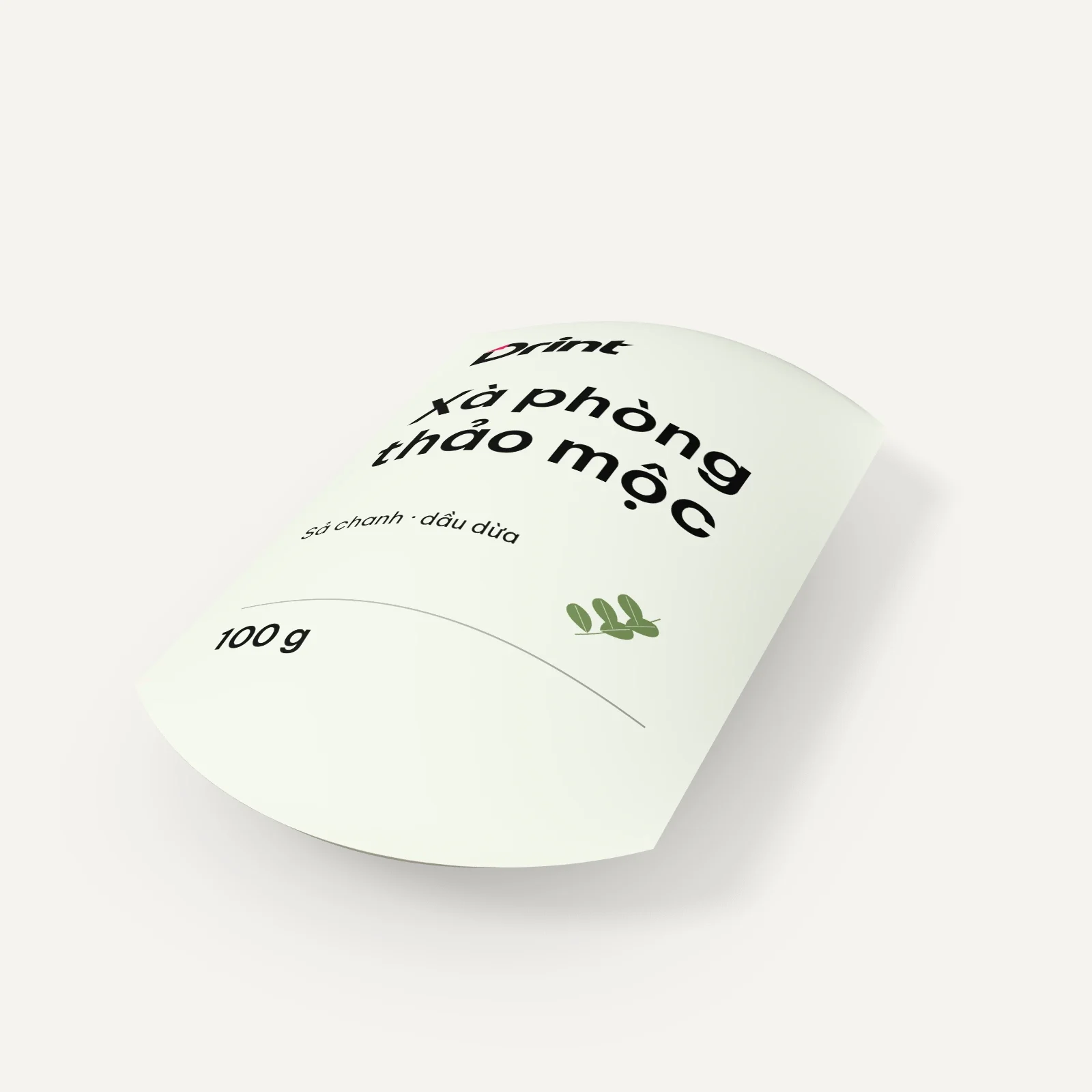 Mockup Hộp gối xà phòng 3D