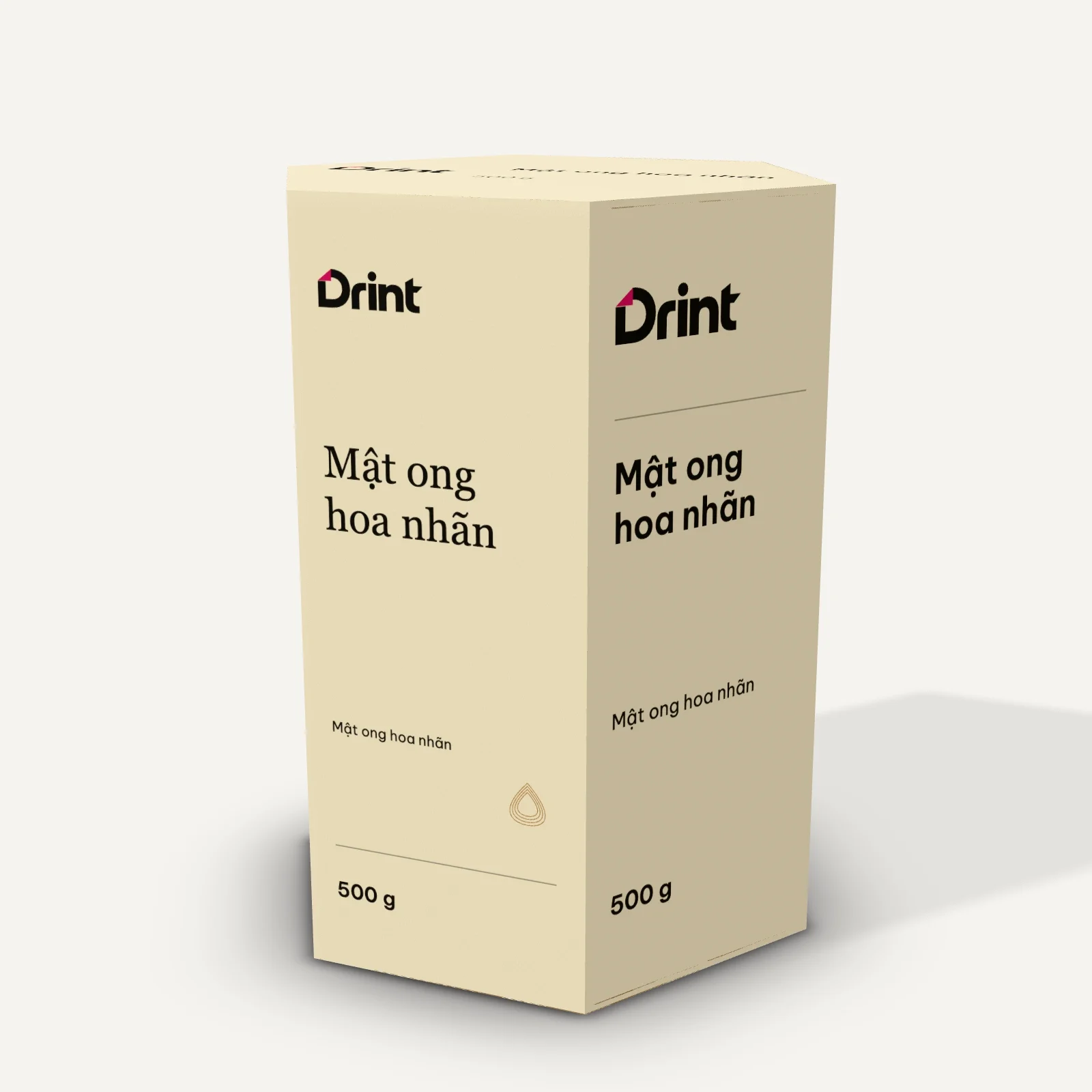 Mockup Hộp lục giác mật ong 3D