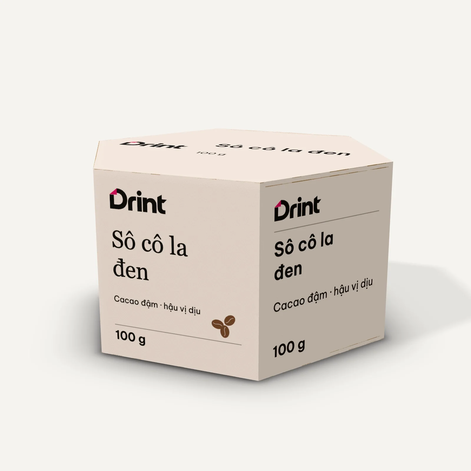 Mockup Hộp lục giác socola quà 3D
