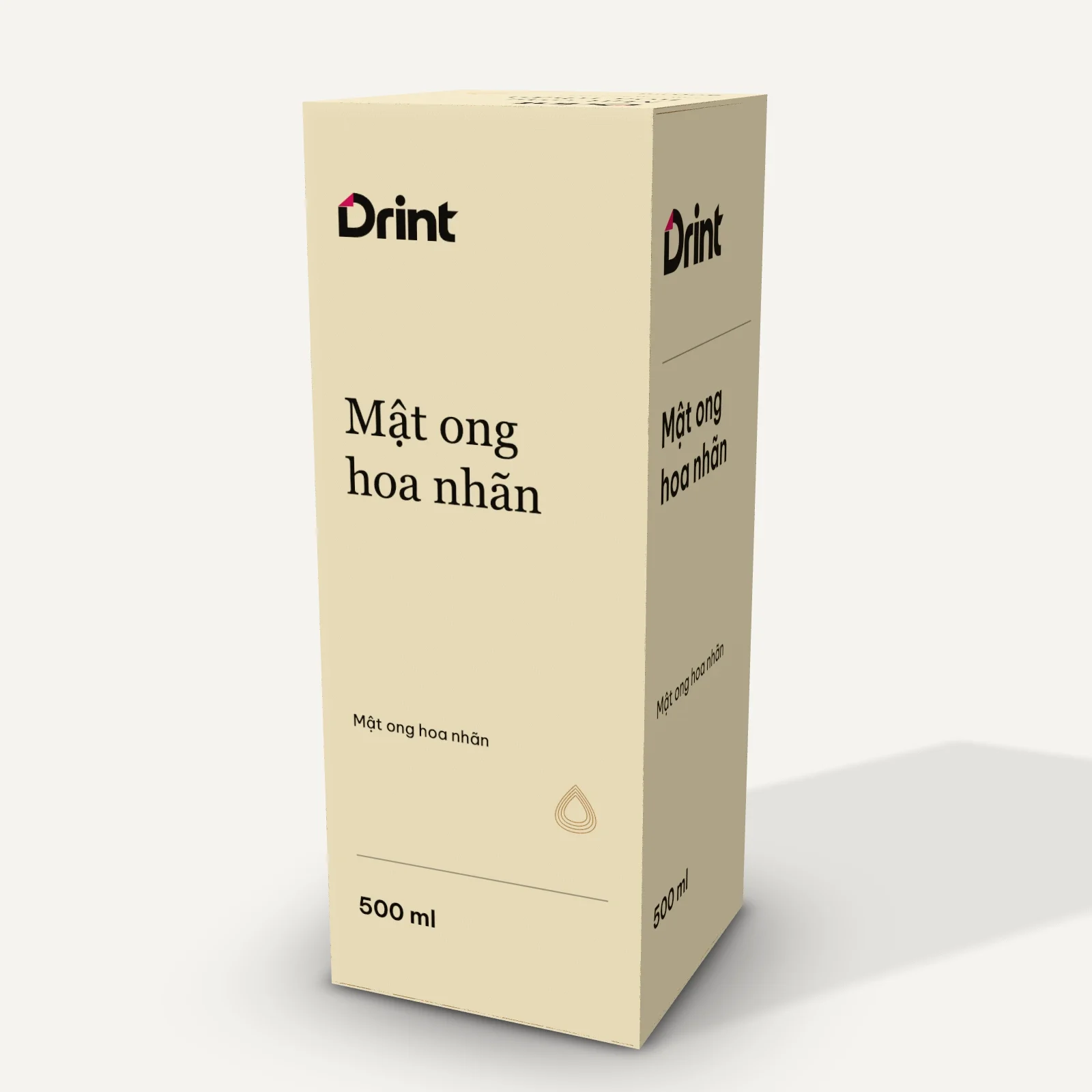 Mockup Hộp mật ong chai 3D