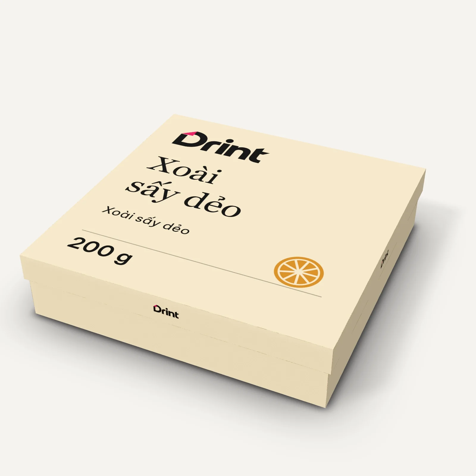 Mockup Hộp mứt Tết vuông 3D