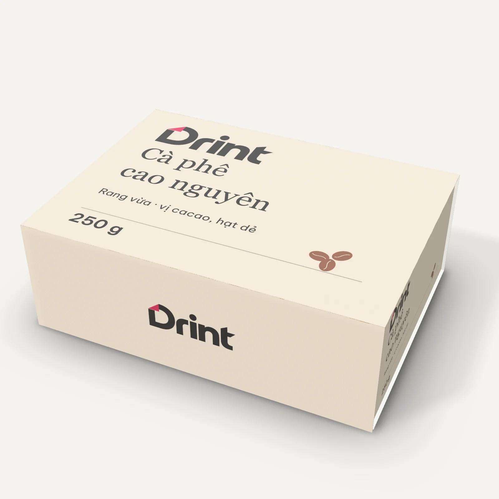 Mockup Hộp nam châm cà phê 3D