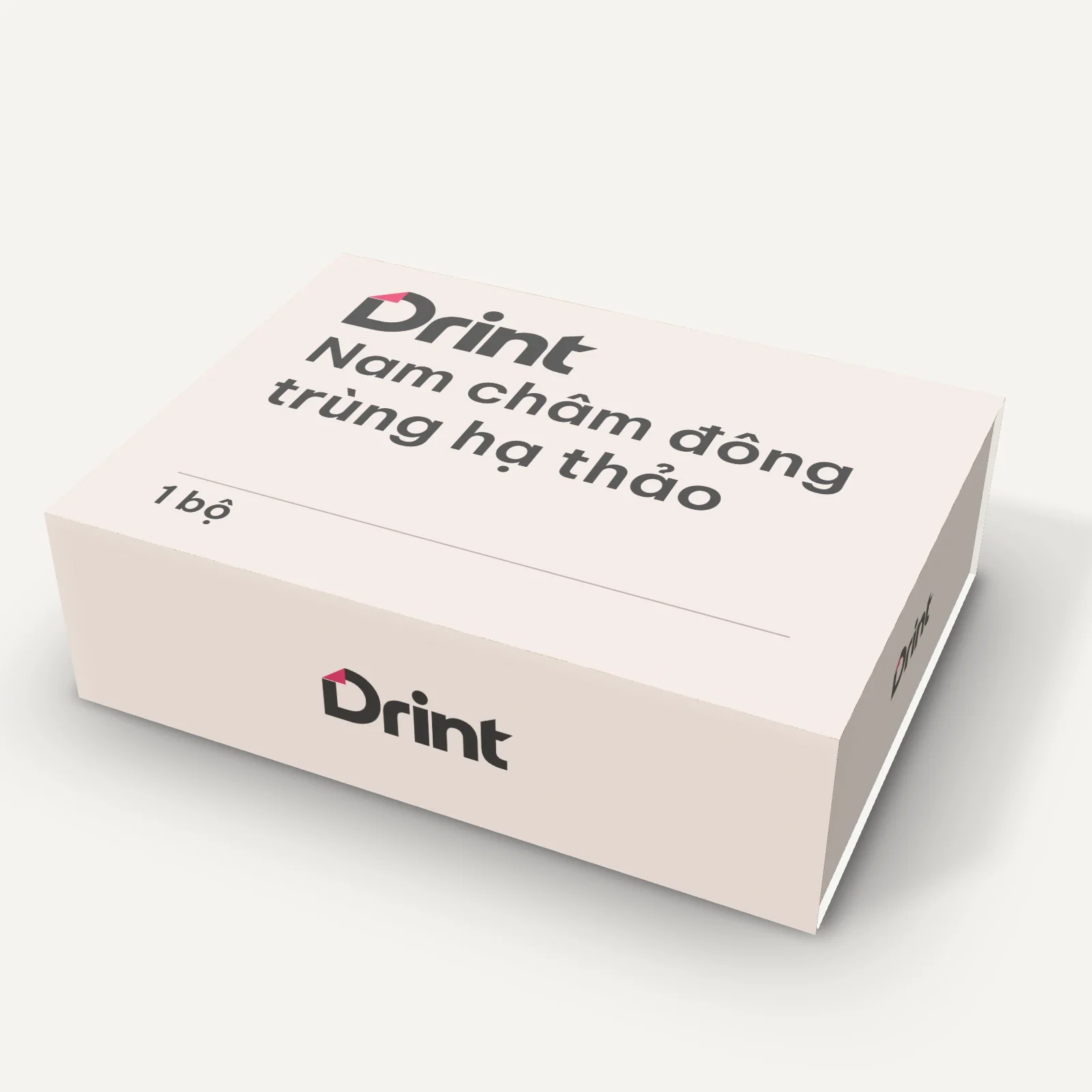 Mockup Hộp nam châm đông trùng hạ thảo 3D