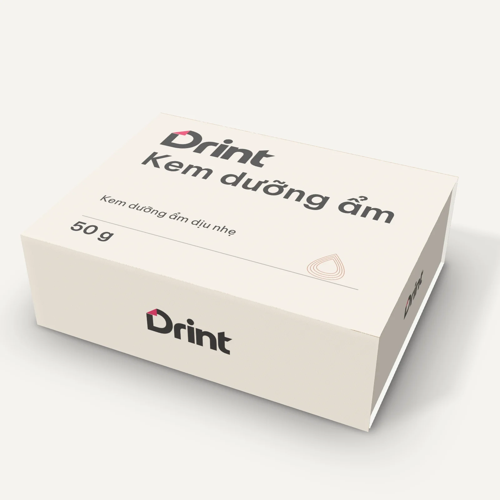 Mockup Hộp nam châm mỹ phẩm 3D