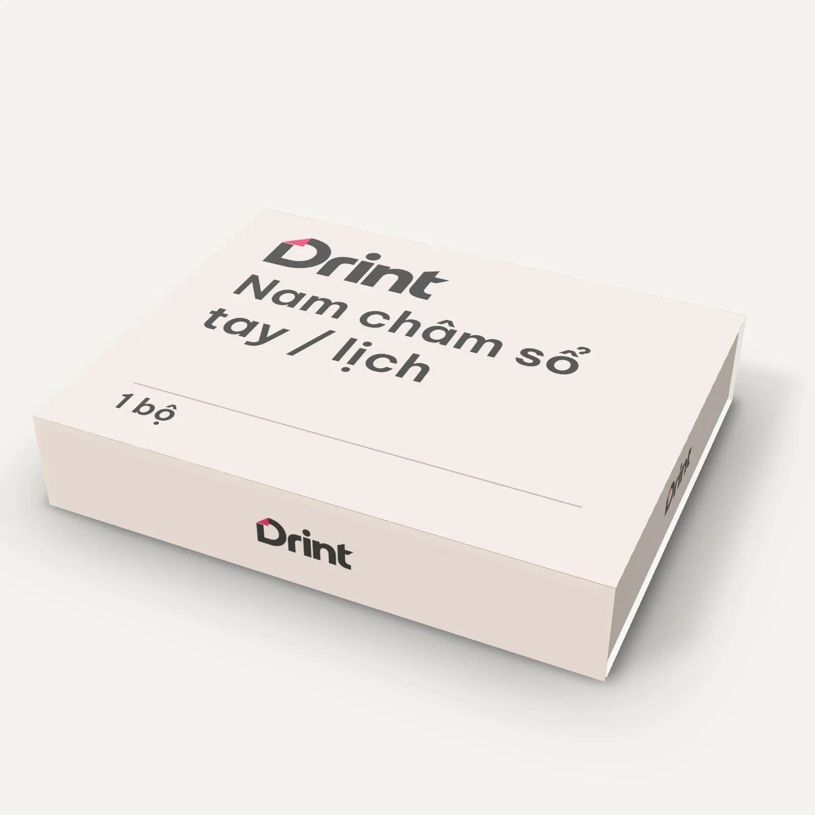 Mockup Hộp nam châm sổ tay / lịch 3D