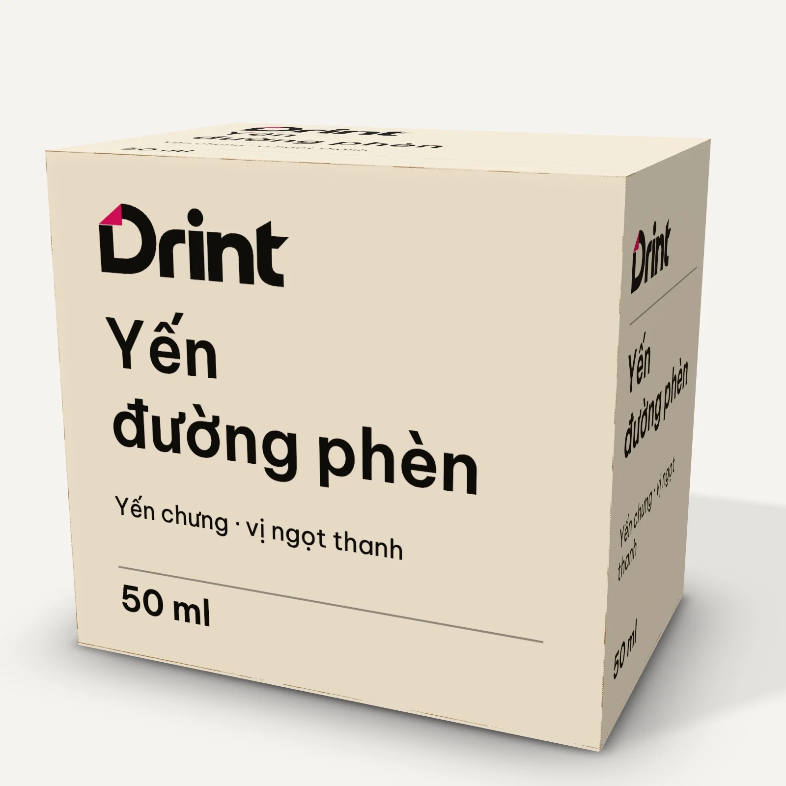 Mockup Hộp nước uống collagen 3D