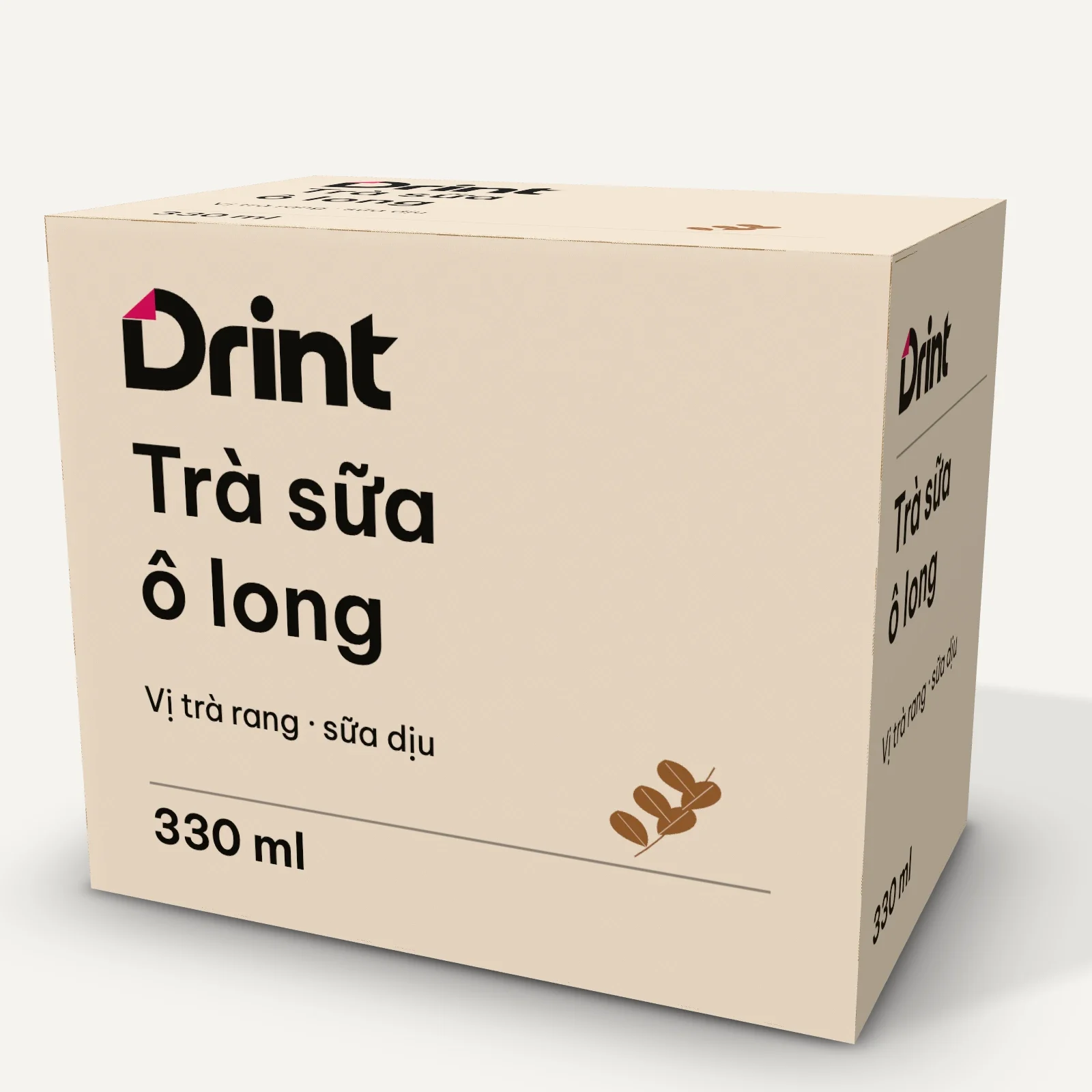 Mockup Hộp trà sữa / bánh mang đi 3D