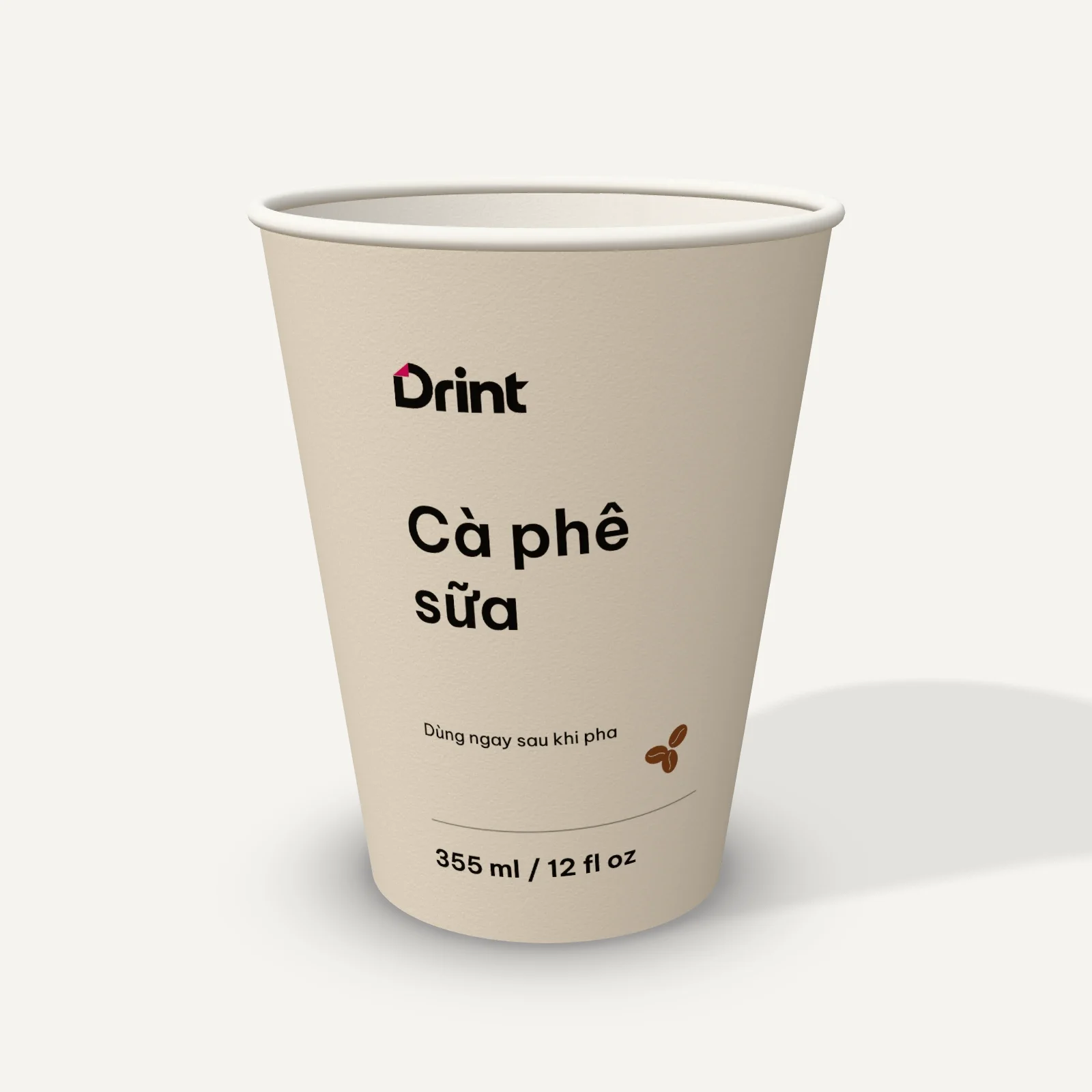 Mockup Ly cà phê 3D