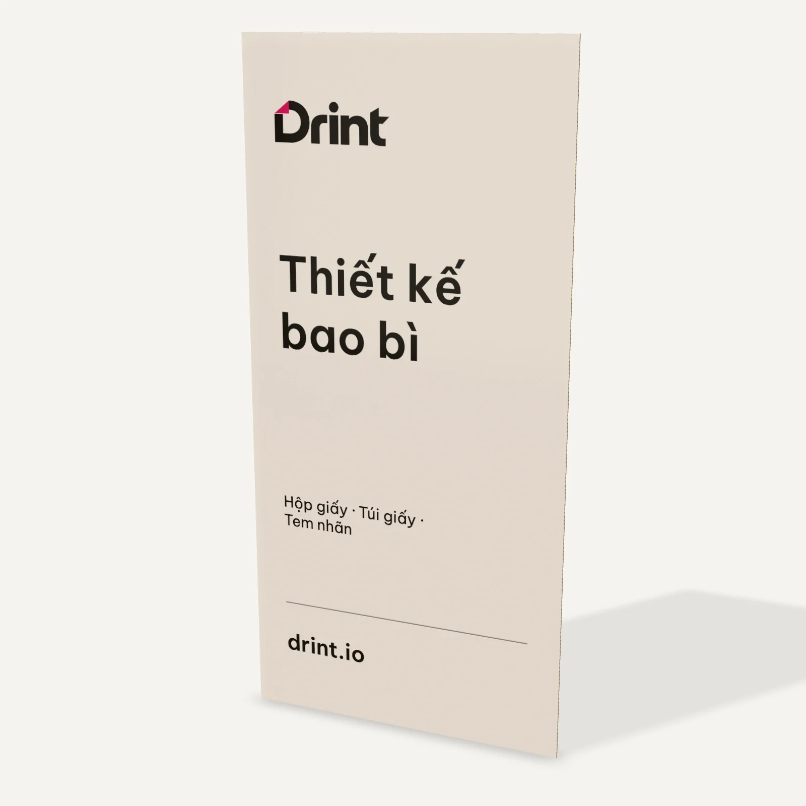Mockup Menu gấp A4 3D