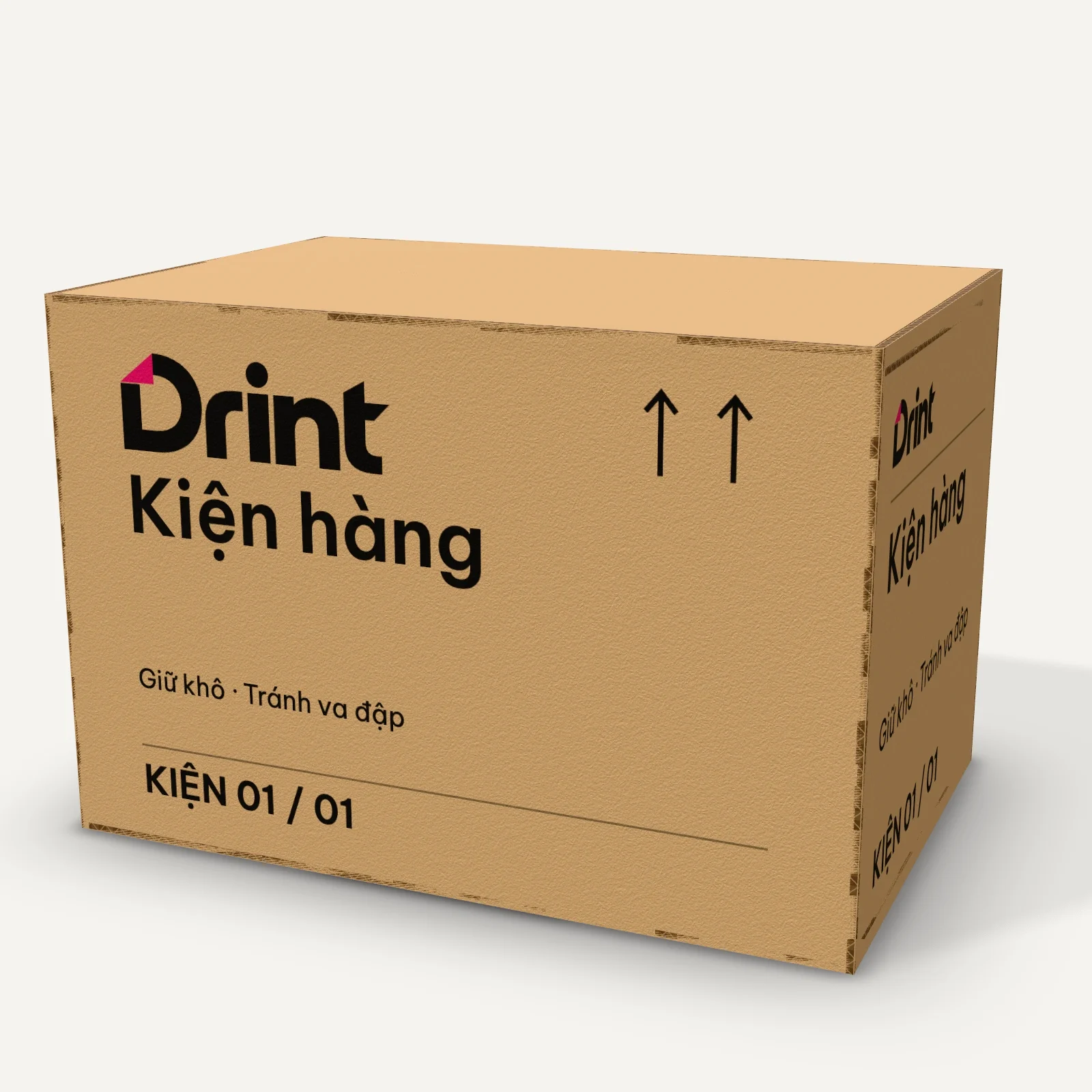 Mockup Thùng đóng hàng 3D