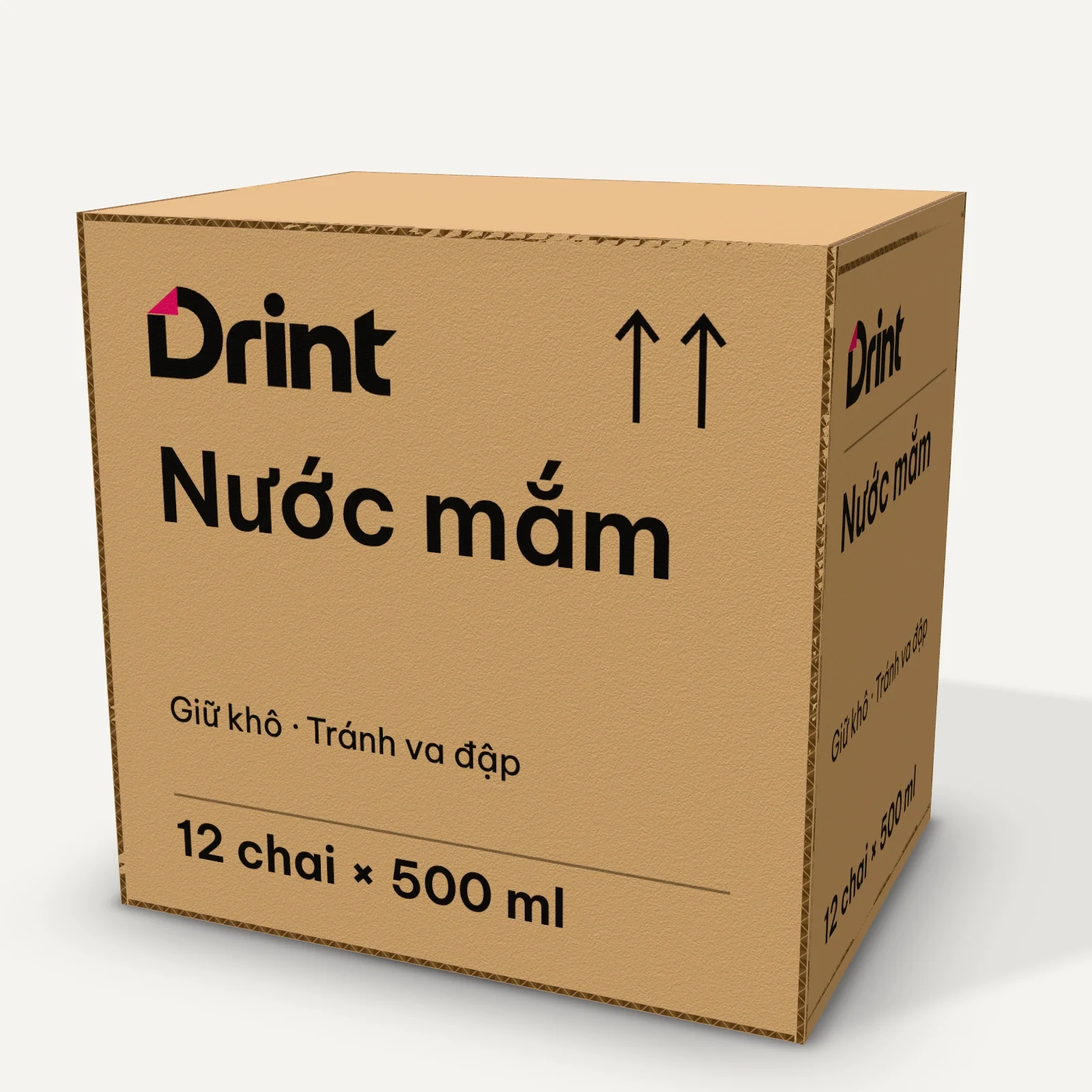 Mockup Thùng nước mắm 3D