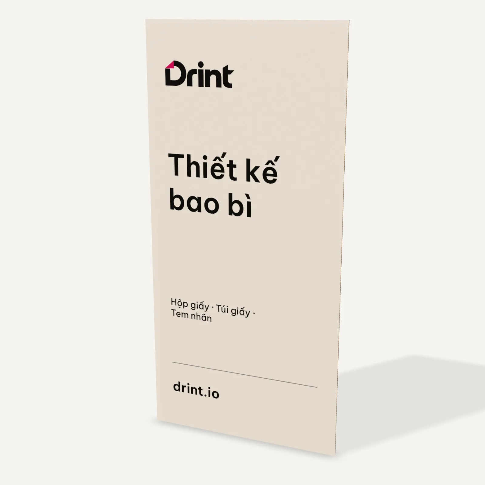 Mockup Tờ gấp A4 gấp 3D