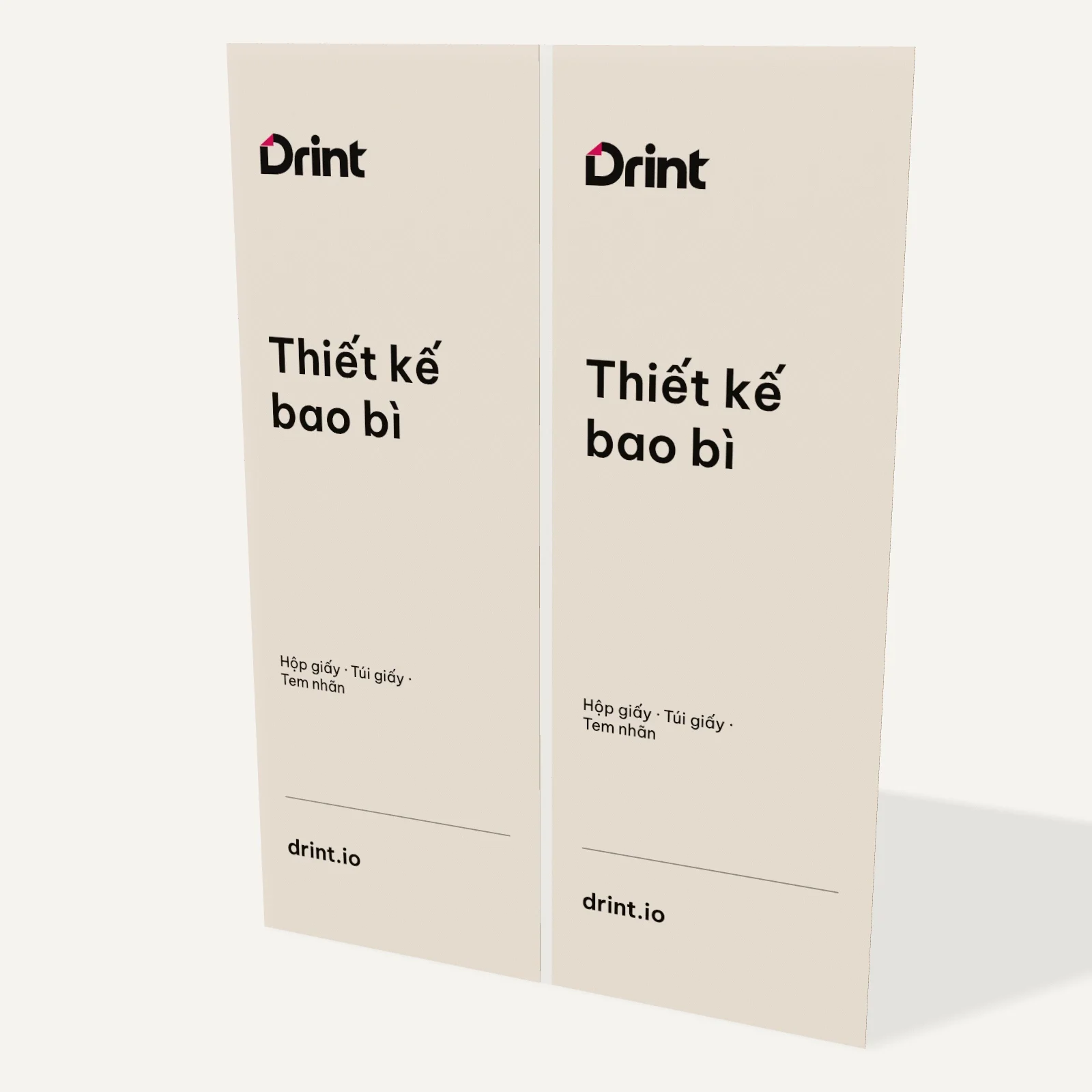 Mockup Tờ gấp cửa sổ A3 3D