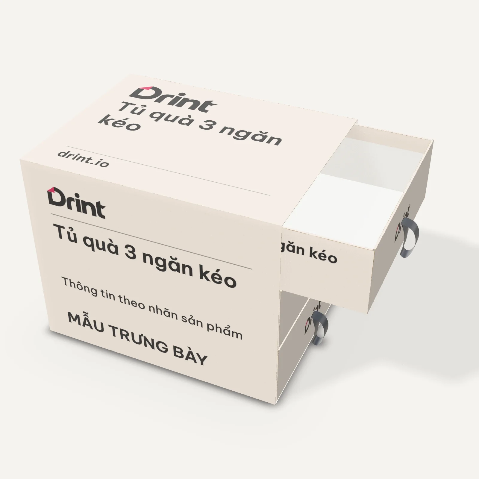 Mockup Tủ quà kéo 3D