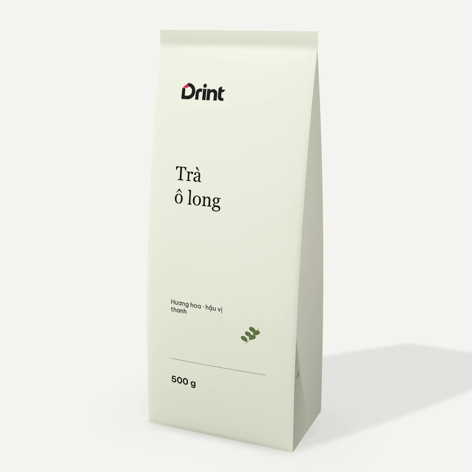 Mockup Túi trà xếp hông 3D